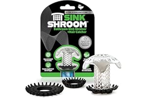 SinkShroom Osłona odpływu zlewu łazienkowego Standard ze stali nierdzewnej