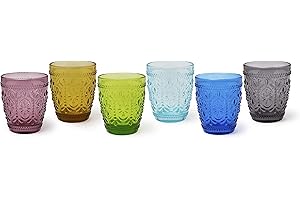 Excelsa Vinci Lot de 6 verres à eau, verre, 250 ml