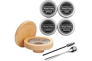 VIVIIHOO Whisky rökare set – rökning set med filter i rostfritt stål, cocktail rökare set, rökning set för drycker, whiskyrök