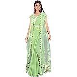 saree with long jacket online