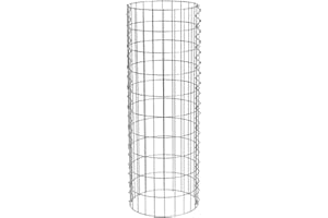 Estexo Gabione Gabionensäule Säule Rundsäule Steingabione Steinkorb Drahtkorb Baumschutzgitter Wildschutz Ø 35 cm (100 cm)