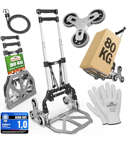 Allyson Treppensteiger-Sackkarre Klappbar – 80 Kg Produktbild-Vorschau 4