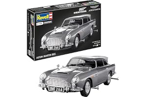Revell 07746 James Bond Aston Martin DB5 (klicksystem) skala 1:24 obyggd, förfärgad, klick-togeter (icke-lim), plastmodellsat