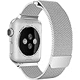 SKEIDO Milanese Loop for Apple Watch 40mm 38mm, Stainless Steel Alloy Replacement Watch Band for iWatch Series 4/3/2/1 (Silver)