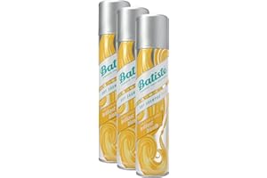 Batiste Brilliant Blonde Champú en seco con un toque de color para cabellos rubios, para todos los tipos de cabello (3 recipientes de 200 ml)