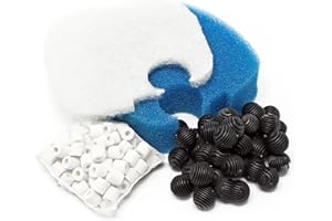 WILTEC Ersatzteil für SunSun HW-302 Aquarium Außenfilter Filtermedien komplett