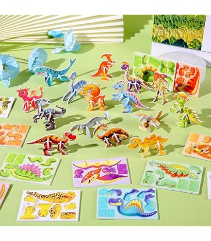 Puzzle 3d Animales Puzzle 3D Niños Animales De La Jungla 30 Modelos  WUSJCOF Juego Educativo Regalo Cumpleaños/Navidad Puzles Niños Años