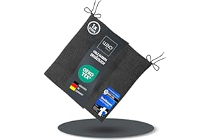 LILENO HOME Lot de 1 coussin de chaise - Anthracite - 40 x 40 x 4,5 cm - Pour chaise de jardin, cuisine ou salle à manger - Confortables - Résistant aux UV - Pour l'intérieur et l'extérieur