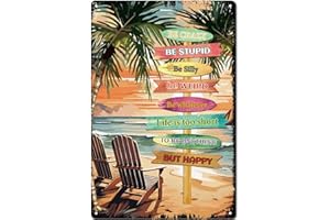 CREATCABIN Plaque en Métal Rétro avec Citations Inspirantes - Plaque Murale Vintage - Affiche Rétro - Décoration D'Intérieur à Suspendre pour Cour,Jardin,Maison,Intérieur Ou Extérieur 30x20cm