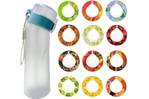 KEAGAN Air Water Bottle with 12 Flavour Pods, 750ML Starter Up Set Drinking Bottle Fruit Fragrance BPA Free, Sports Air Water Bottle 0% Sugar Drinking Bottles, Fruit Fragrance Scented Water Cup for Outdoor
