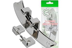 Bisagra para Puerta para Lavadora con Código Original 481241718787 52X0100 L79E001A5 LT9L001A5 para Fagor para San Georgio para Brandt para Whirlpool para Bauknecht - Garantía de 5 Años - ONIX TECH