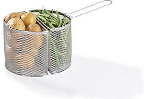 Barazzoni, Double panier pour spaghettière, acier inoxydable, Ø24 cm