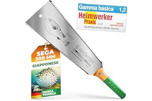 GRÜNTEK Sega Giapponese FUGU Ryoba Seghetto Giapponese 300mm per Taglio Fine e Grosso. Lama dentata sui due lati. Garanzia 1 anno.