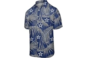 FOCO Men's Floral Button Up Shirt DALLAS COWBOYS SMU FLORAL BUTTON UP SHIRT - MENS DOUBLE EXTRA LARGE (pack of 1)