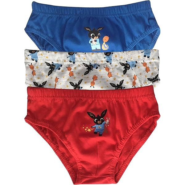 Pack Da 3 Slip Hipster Per Bambini TDP Textiles Con Bing Bunny - 100% Cotone, Taglie 18 Mesi-5 Anni - 12