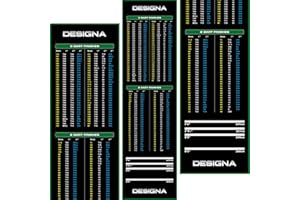 Designa Darts Mat Checkouts Tapis de fléchettes Ultra résistant avec Dos antidérapant