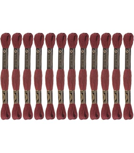 DMC 6-Strand Embroidery Cotton Floss, Bright Arancione Rosso