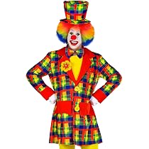 Costume De Clown Enfant Widmann - Déguisement De Carnaval Avec Col Et Bonnet, Taille 104 Cm Pour 2-3 Ans, Fêtes Et Anniversaires