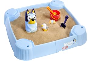 Little Tikes™ Bluey Beach Day sandlåda med 6 tillbehör, bluey active play, för pojkar och flickor i åldrarna 1-6 år