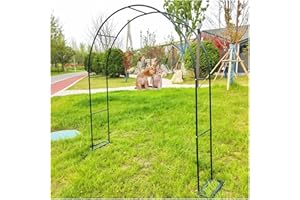 Vetris Tonnelle de Jardin en métal, Arceau de Jardin Solide, Arche à rosiers, Arcade De Jardin Treillis pour Plantes grimpantes, Roses, vignes, pergola en Fer, Support pour Plantes de fête de Mariage