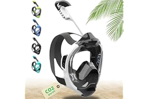 ‎KHROOM Khroom Schnorchelmaske Erwachsene & Kinder ab 3 Jahre | CO2 sicher | Vollgesichtsmaske mit Easy-Breath System | Schnorchelset Alternative | Seaview Y Tauchmaske Erwachsene / Kinder