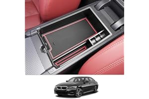 CDEFG Compatible avec BMW Série 3 G20 G21 2019-2024 / Série 4 G22 / i3 G28 i4 G26 Console centrale Boîte à gants Accoudoir Boîte de rangement Boîte de rangement Voiture Center Console Accessoires