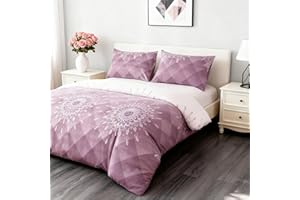 MANEMI Funda nordica 150x220cm, Funda nordica Cama 90, Juegos de nordicas con Funda de cojin 50x75cm, 100% Poliester, Funda con Cremallera, sueva y Transpirable