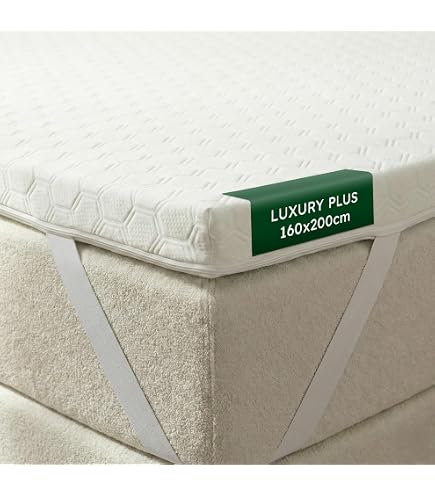 Surmatelas Orthopédique Mousse Froide 70x200 Cm 10 Cm Épaisseur - Fabriqué En Allemagne - Certifié OEKO-TEX - Housse Lavable 60°C