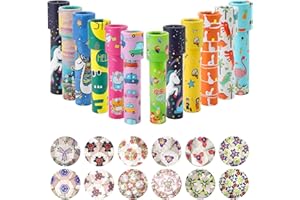 HENGBIRD 12 caleidoscopio, caleidoscopio classico, vintage, retrò, giocattolo educativo per ragazzi e ragazze, Capodanno, Natale (colori casuali)