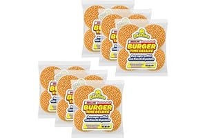 Mr. Dobelina Pains roulés au sésame, 6 paquets de 4 petits pains moelleux, sans lactose, aux graines de sésame, idéaux pour les burgers américains, les burgers à la viande et les recettes créatives.
