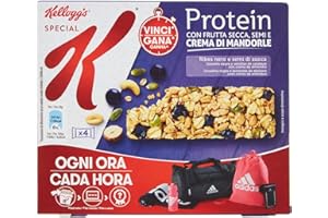 Kellogg's Barrette con Frutta Secca, Semi e Crema di Mandorle - 4 Pezzi da 28 g, Totale: 112 g