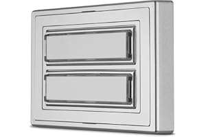 REV Ritter 0504340555 - Modulo campanello da installare sull'intonaco x 2, argentato