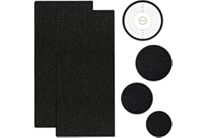 GIAK Filtr z węglem aktywnym, pojemnik na kompost, filtr z węglem aktywnym, zestaw 2 szt., możliwość cięcia, bezzapachowy filtr z węglem aktywnym, filtr z węglem aktywnym, zamiennik z workiem kompostowym