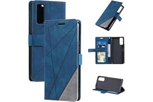 QiongniAN Cover per Vivo Y72 5G,Custodia per Vivo Y52 5G,Custodia in Pelle Custodia per Vivo Y72 5G V2041 / iQOO Z3 5G V2073A / Y52 5G V2053 / Y53s 5G V2111A Custodia Cover Case Blue