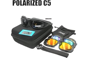 TRYMWAY Daisy C5 4LS Gafas de sol tácticas para hombre, resistente a impactos de airsoft, ahumadas, para ciclismo o motociclismo