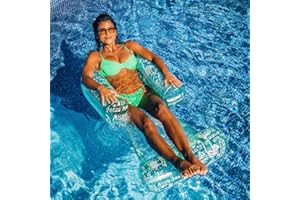 Misomo x Niclas Castello Fauteuil de Piscine Gonflable Extra Grand avec Porte-Gobelet, Hamac Gonflable, Fête de Piscine, Jouets de Piscine, Lounge Piscine, Édition Capri