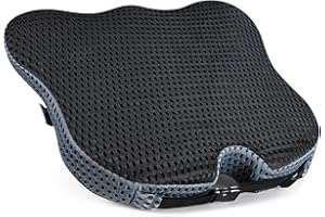 Dreamer Car Wedge Seat Cushion for Car Seat Driver/Passenger- Car Seat Cushions for Driving Improve Vision/Posture - Memory Foam Car Seat Cushion for Hip Pain (Mesh Cover,Black)