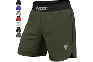 RDX MMA Pantalones para Entrenamiento y Kickboxing - Cortos para Artes Marciales, Grappling, Sparring, Boxeo, Cage Fight - Shorts para BJJ, Muay Thai, Gimnasio Fitness y Deportivos de Combate
