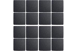 LLRY Premium Furniture Pads,Thick Non-Slip Pad Foot Cover Self-Furniture Gripper - Stops Slide - Adhesive Pads – Protectors (Square 40mm 16PCS)