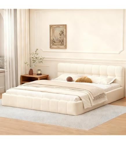 Opbergbed voor volwassenen 180 x 200 cm - App Control LEDs USB - hout linnen - industriële