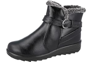 Cushion Walk Winter Warm Lined Ankle Boots Womens Padded UK 4-8