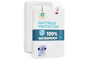 Dreamzie Pokrowiec na materac - Dla Materaca 200 x 220 cm - 100% wodoodporny - Premium Oeko-TEX® Hypoallergenic Sheet - Optymalna ochrona przed roztoczami kurzu i bakteriami