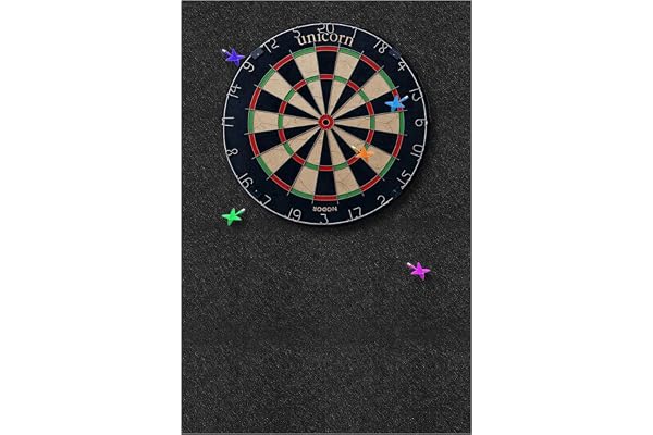 WIYETY Filt dartboard väggskydd 60 x 90 cm: väggskydd för dartspel för dartboard, korkbaksida och väggplattor, dart väggskydd kan skydda väggar