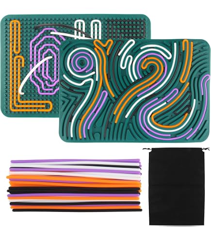 Sensorik Activity Board,Tavola Da Attività Sensoriale Double Face Giocattolo Calmante In Silicone Giocattolo Sensoriale Per Adhd E Autismo Bambini Da
