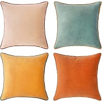 Set Di 2 Federe Per Cuscini In Velluto 66x66 Cm - MONDAY MOOSE, Mix Di Colori Moderni