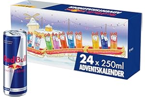Red Bull Energy Drink Advent Calendar 2025, Official Limited Edition Red Bull Christmas Calendar, Advent Calendar Christmas Gift, 24 x 250 ml