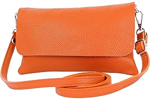 modamoda de T226 Damen Leder Clutch Umhängetasche Abendtasche Small handmade in Italy