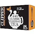Clipper Classic Everyday One Cup Teabags | Black Tea Bags | Natural, Unbleached, Plant-Based Biodegradable & Non GM Teabags | Eco Conscious, All Natural & Fair Trade Tea (440 Teabags)
