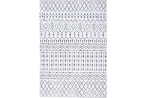 LuxFocus Dywan w stylu boho, odporny na plamy, łatwy do czyszczenia, wewnątrz i na zewnątrz, dywan do salonu, sypialni, ogrodu zimowego, nie gubi włosia, niski runo, szary, kremowy, 80 x 150 cm