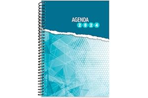 EDIDÁCTICA Agenda Anual 2024 // 1 Día por página // 320 páginas // Espiral plástico // Tapa Blanda // Formato A5